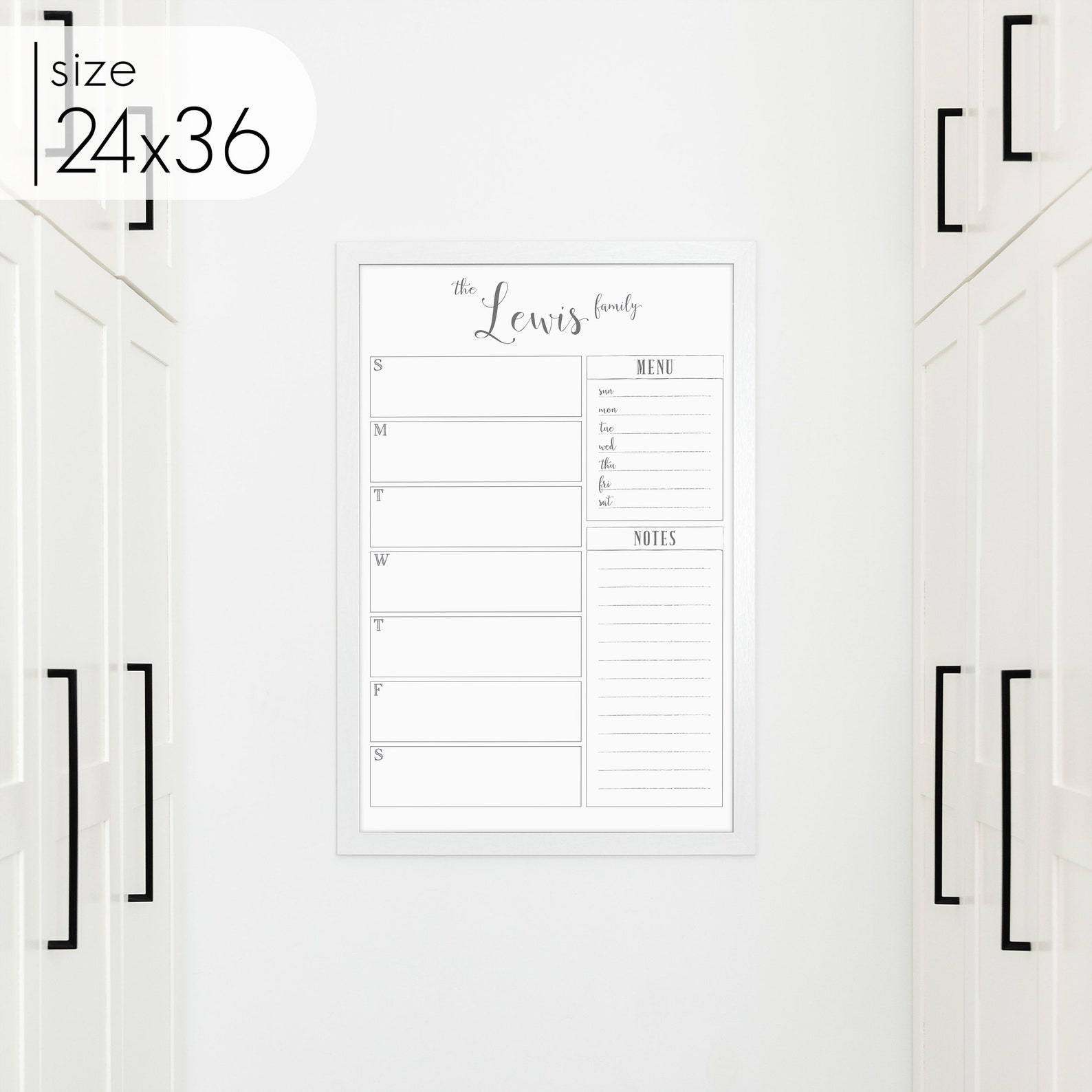 24x36 Weekly Planner Weekly Calendar Large Wall Calendar - Etsy