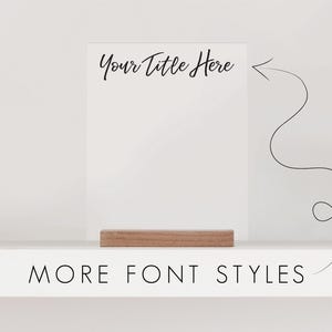 Personalized Acrylic Notes Board for Desktop | Dry Erase Board Memo Board clear acrylic office decor housewarming