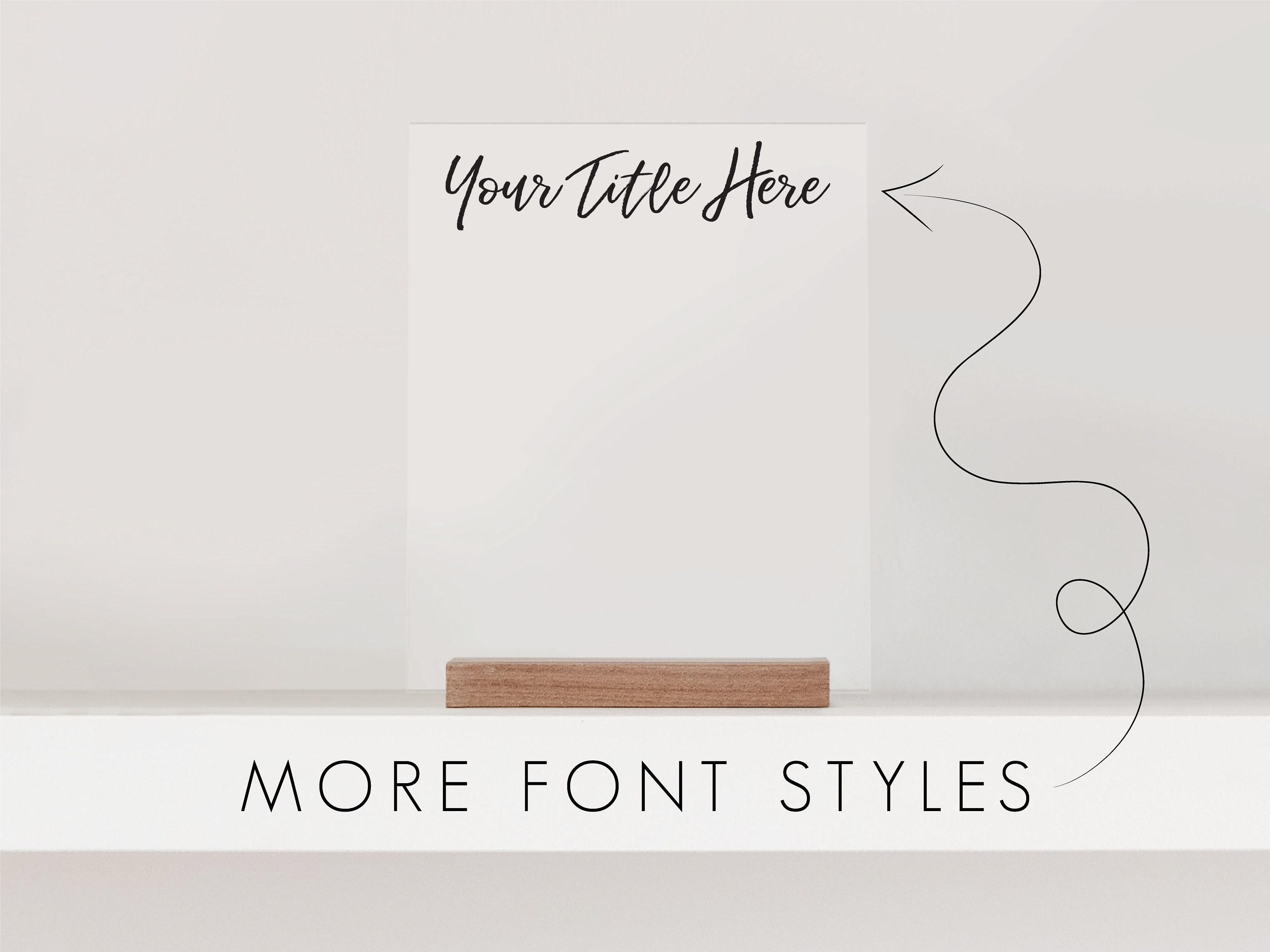 Personalized Acrylic Notes Board for Desktop | Dry Erase Board Memo ...