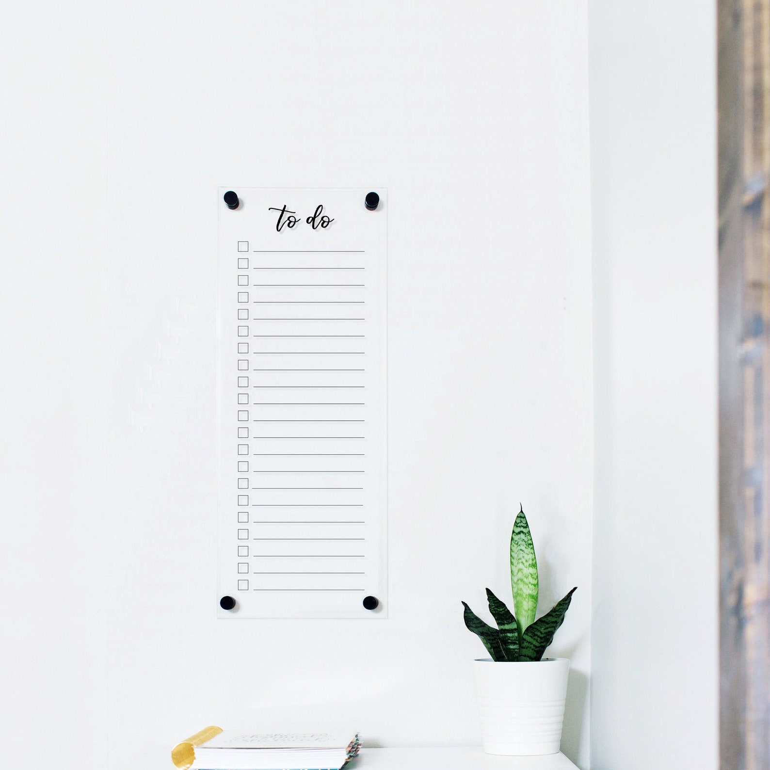 Acrylic Dry Erase To do List Custom Checklist 2 Sizes Etsy
