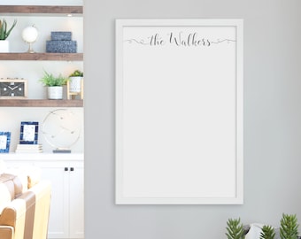 Personalized Dry Erase Board | TWO SIZES AVAILABLE | 18x24 board & 24x36 board | Large Whiteboard