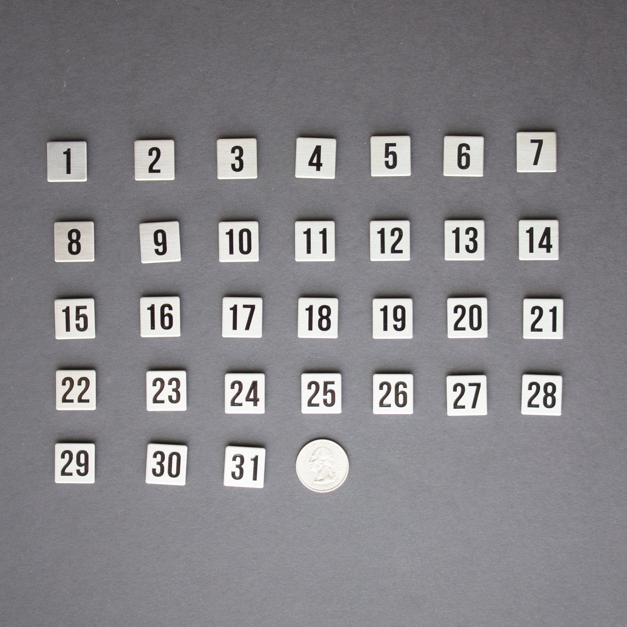 Calendar Magnets Magnet Numbers Stainless Steel Monthly - Etsy