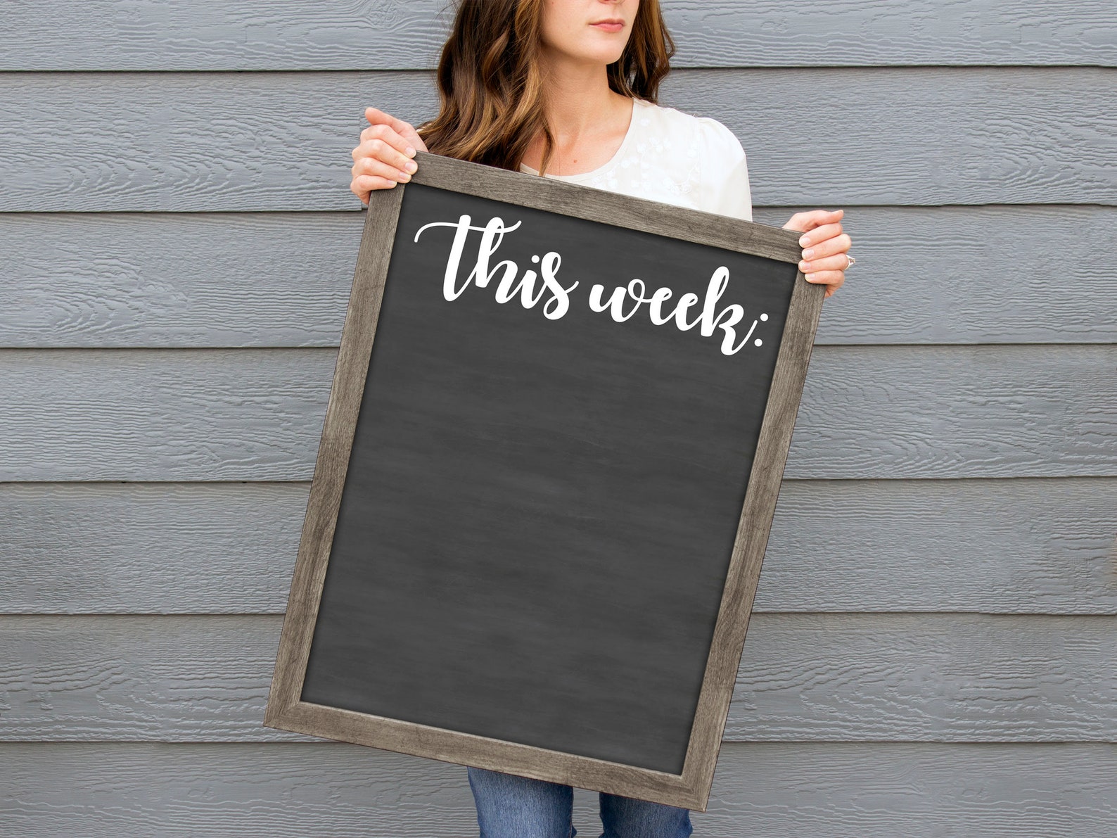 This Weeks Menu 18x24 Week Calendar This Week Planner - Etsy