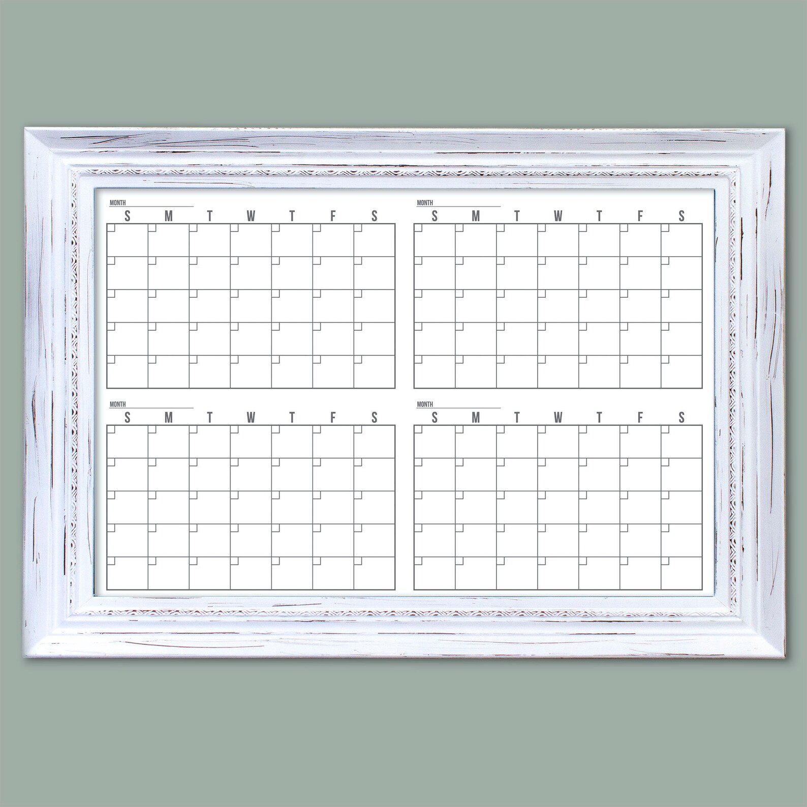 4 Month Minimalist Dry Erase Whiteboard Calendar 36 X Etsy 4 Month Minimalist Dry Erase Whiteboard Calendar 36 X Etsy