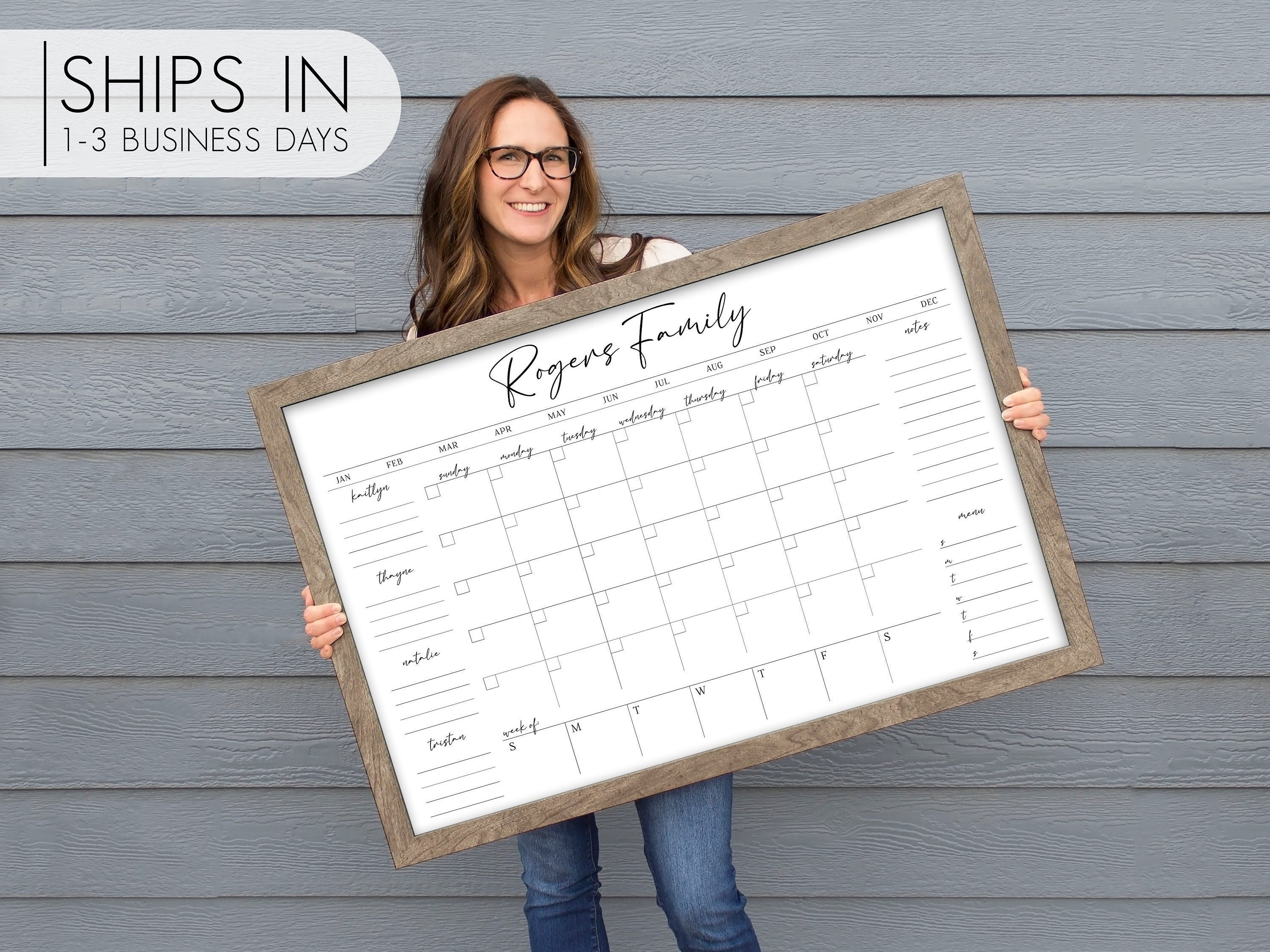 Framed Wall Calendars Refill