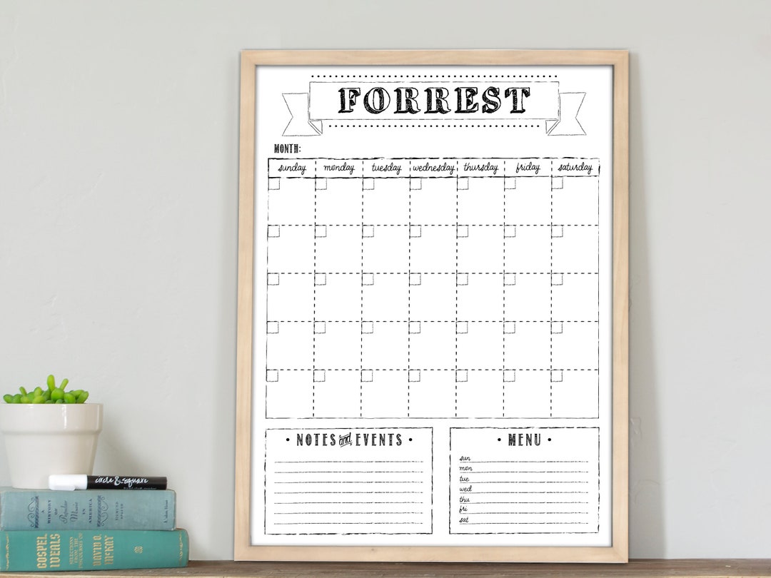 whiteboard-calendar-custom-dry-erase-calendar-etsy