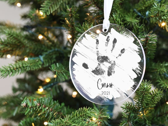 Brushed Acrylic Name Christmas Ornament