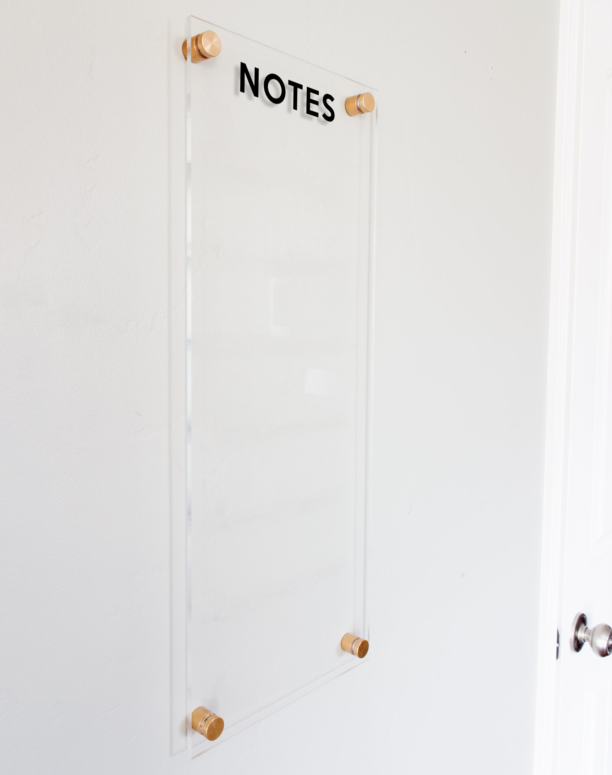 Acrylic Memo Board for Notes 9x23 vertical/horizontal dry Etsy