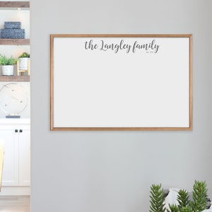 Personalized Dry Erase Board | TWO SIZES AVAILABLE | 18x24 board & 24x36 board | Large Whiteboard