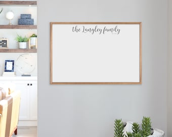 Personalized Dry Erase Board | TWO SIZES AVAILABLE | 18x24 board & 24x36 board | Large Whiteboard