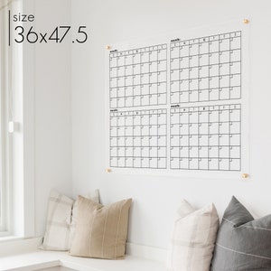 Four Month Calendar 4 Month Wall Calendar Large Acrylic Calendar XX100 