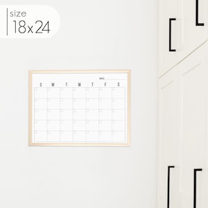 Minimalist Dry Erase Framed Calendar for Wall Whiteboard, Not Personalized, Framed Calendar for Office, Kitchen or Home | Dwyer image 8