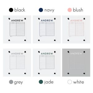 Acrylic Chore Chart for Kids, Clear Chore Chart, Personalized Dry Erase Chore Chart For Wall, Acrylic Job Chart, Floating Chores List 8" x 10" Vertical