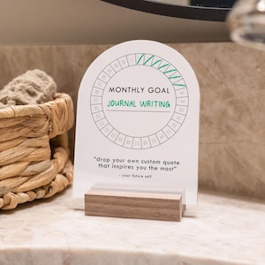 Acrylic Goal Tracker, 2026 Resolutions Board, Monthly Milestones Tracker, New Year Resolutions, Dry Erase Goal Planner, Progress Tracker