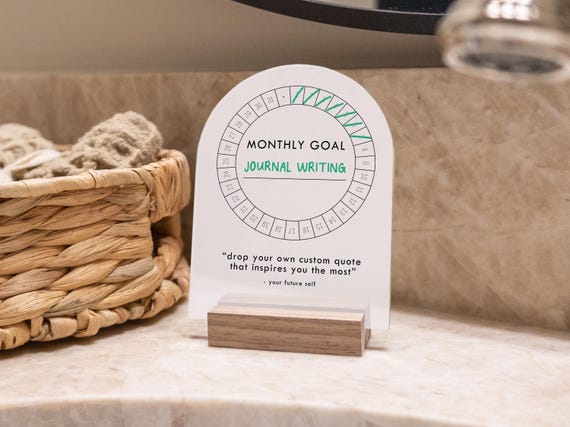 Acrylic Goal Tracker, 2026 Resolutions Board, Monthly Milestones Tracker, New Year Resolutions, Dry Erase Goal Planner, Progress Tracker