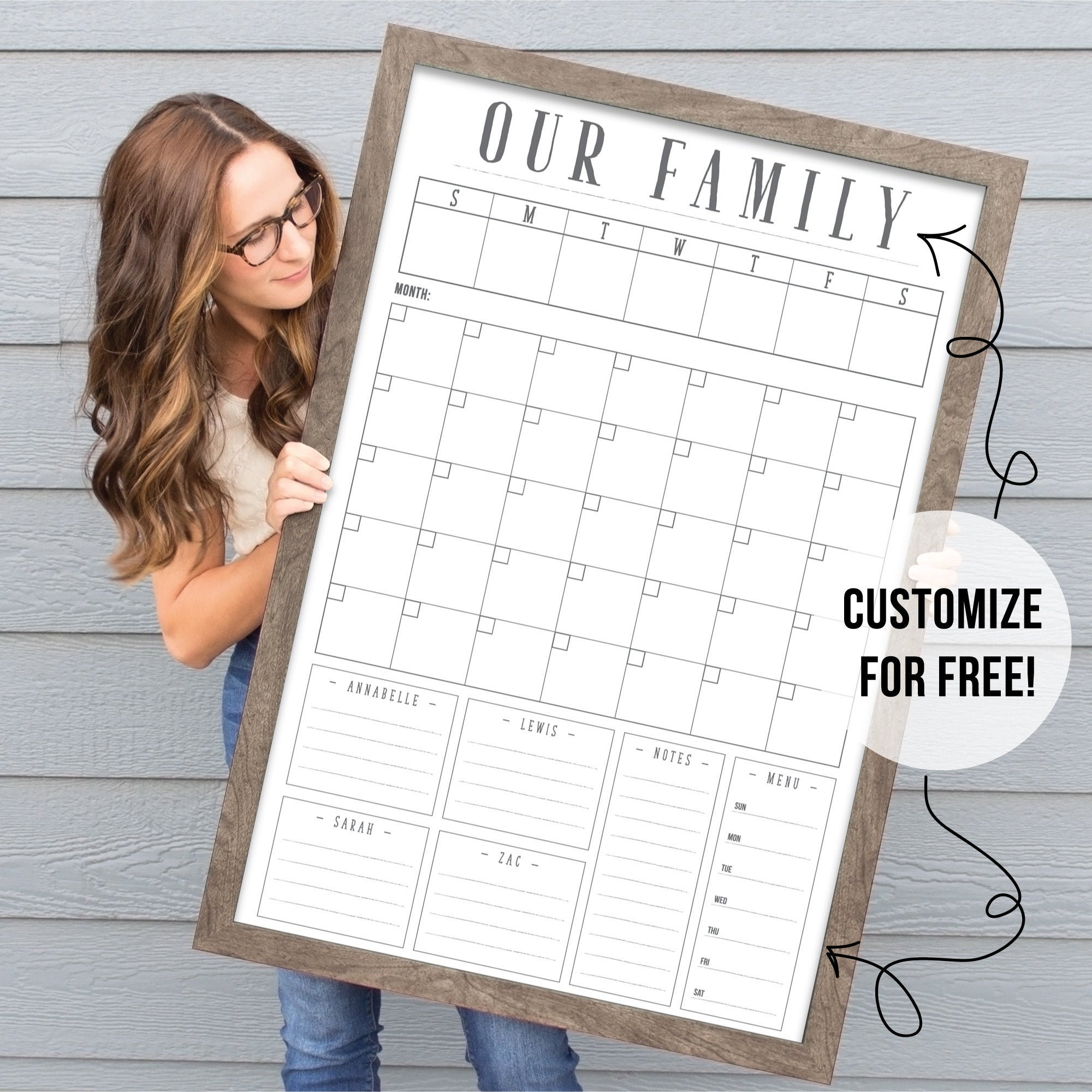 customize a calendar