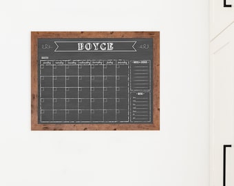 Chalkboard Calendar, Dry Erase Custom Chalkboard Calendar