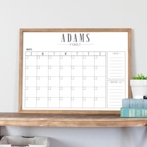 Family Calendar, Custom Calendar, School Calendar | Swanson