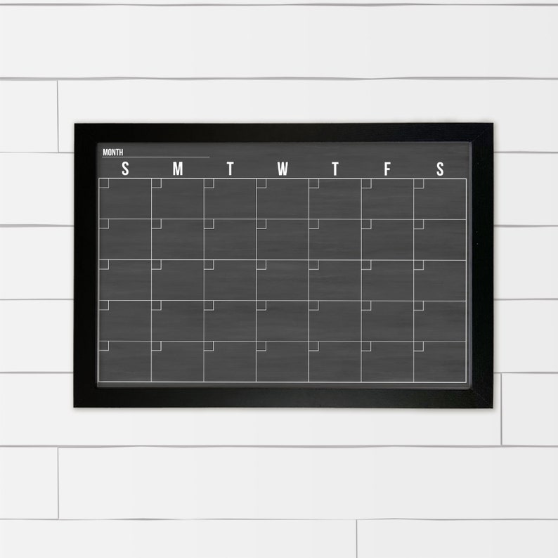 Large Minimalist Calendar 36 X 24 Dry-erase | Etsy