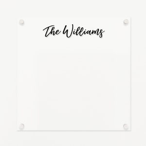 Customized Memo Board | Clear Acrylic Message Board | Modern Office Note board | Horizontal or Vertical Available