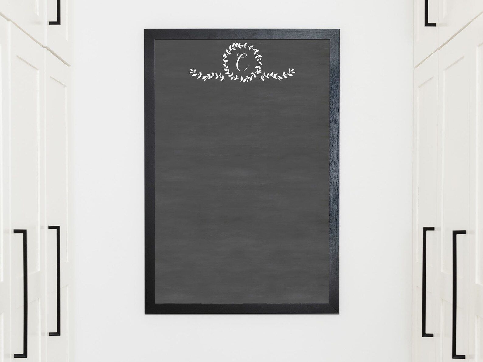 Monogrammed Chalkboard Personalized Chalkboard 24 X 36 Etsy
