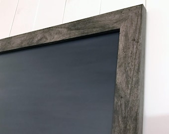 Large Framed Chalkboard, 36 x 24 Dry Erase Board, Optional Magnetic