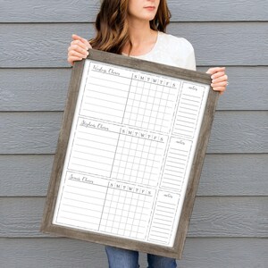 Personalized chore chart | 18x24 | chore chart for kids | chore board #1898 image 6