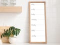 Framed Weekly Whiteboard Calendar, Slim Planner, Menu Board