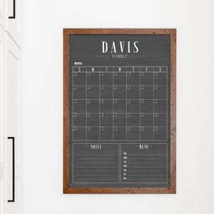 Chalkboard Calendar, Chalkboard Calendar, Customized Calendar