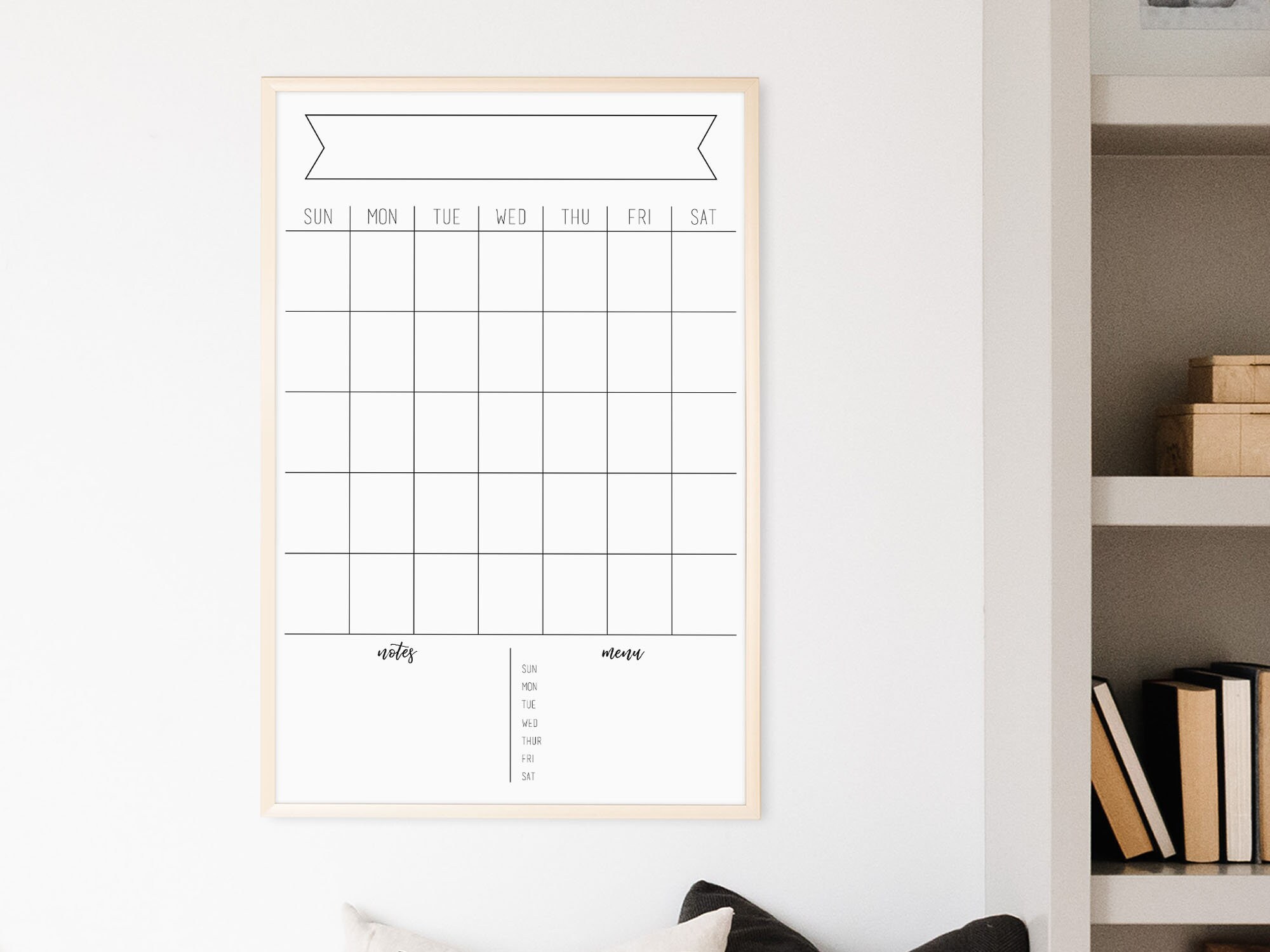 Reusable Calendar Calendar Large Wall Calendar Closing | Etsy
