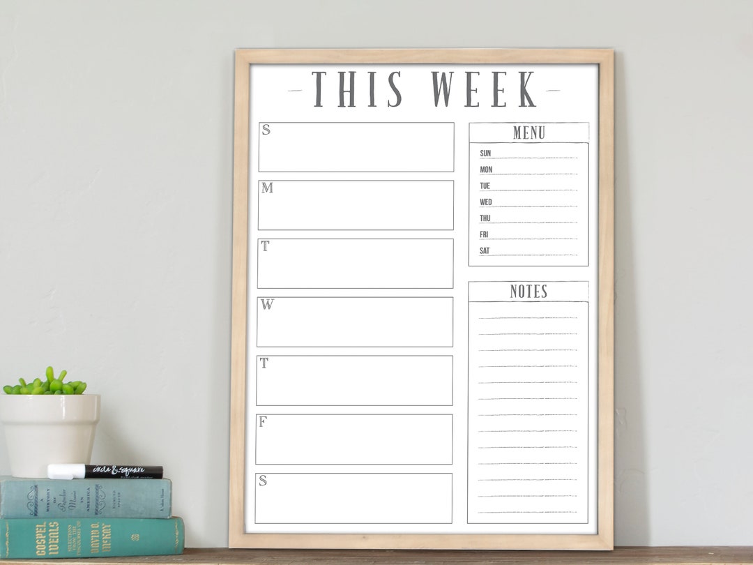 18x24-weekly-calendar-weekly-dry-erase-planner-custom-framed-calendar-for-command-center-housewarming-1890-etsy