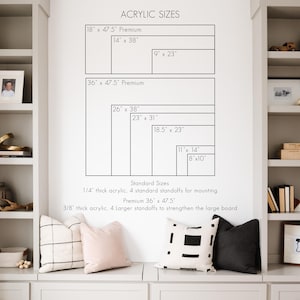 Acrylic Chore Chart for Kids, Clear Chore Chart, Personalized Dry Erase Chore Chart For Wall, Acrylic Job Chart, Floating Chores List image 4