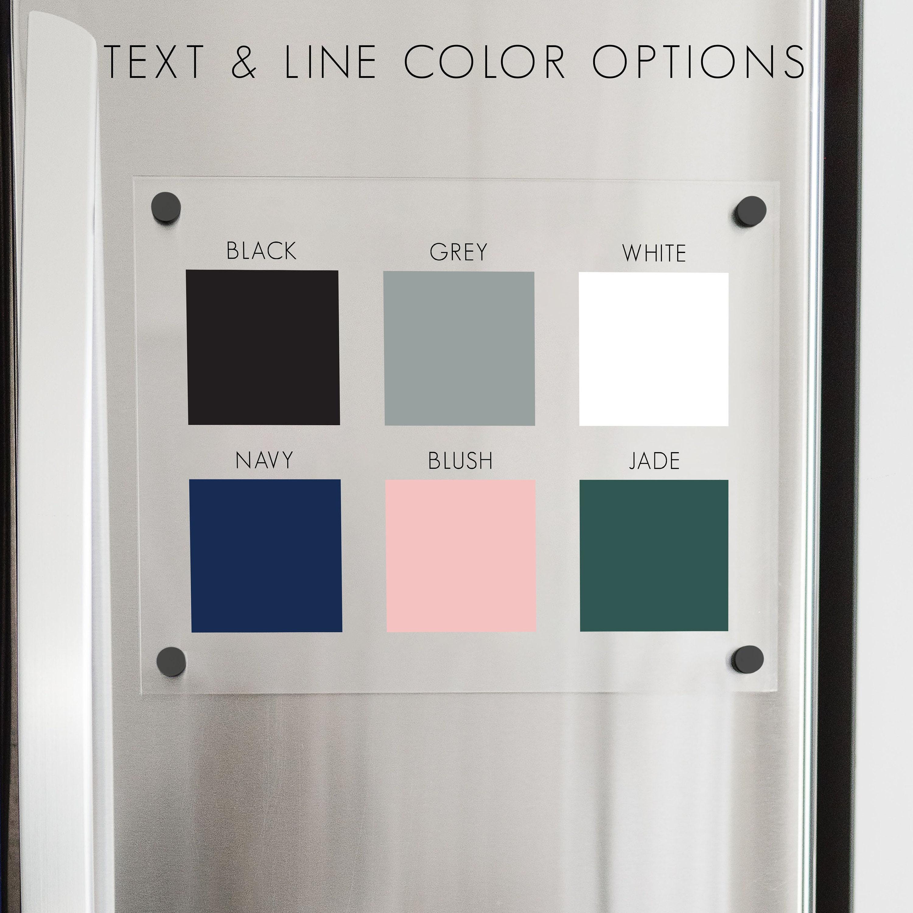 Custom Dry Erase Magnetic Fridge Acrylic Family Chore Chart | Kitchen ...