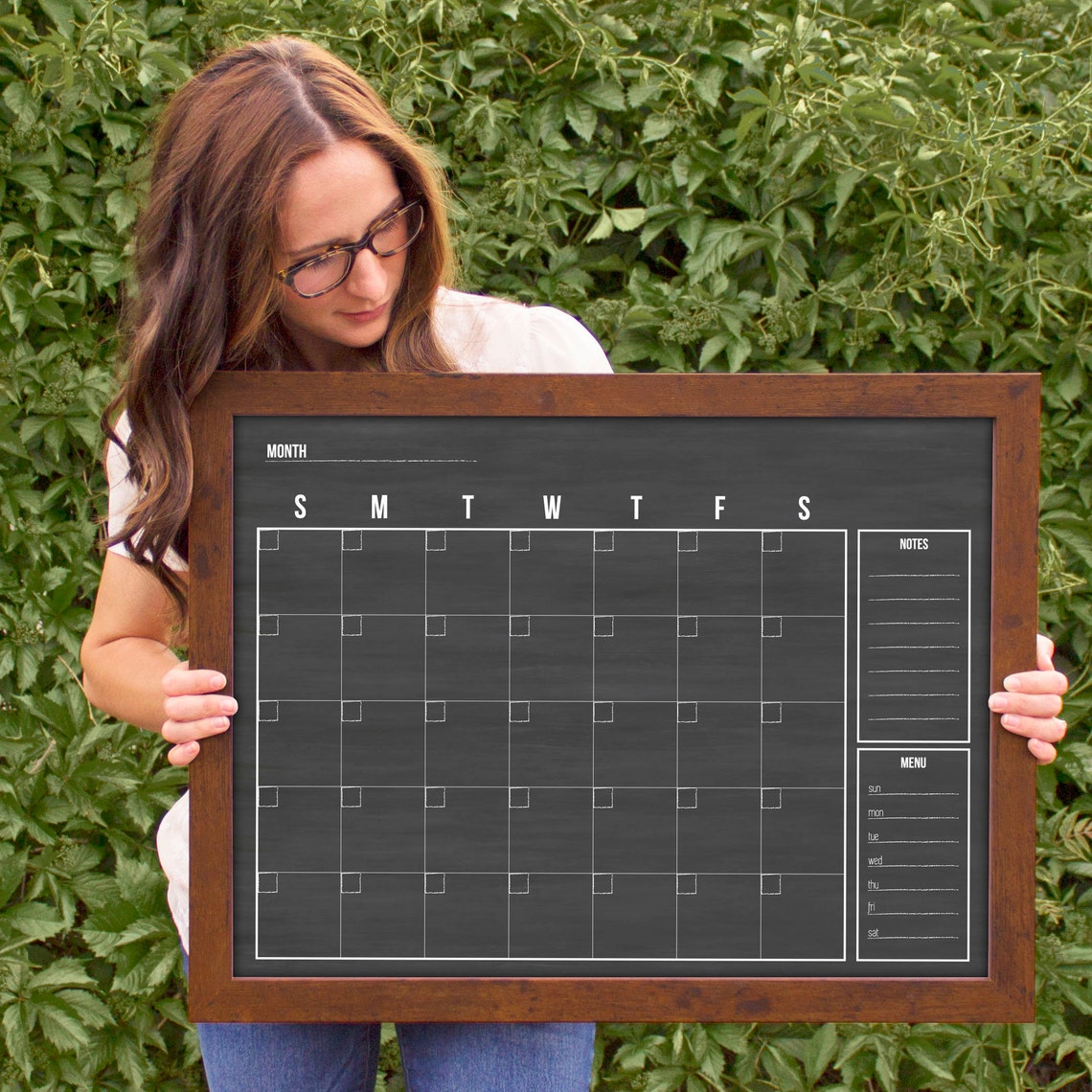 Minimalist Wall Calendar Custom Dry Erase Large Calendar Etsy