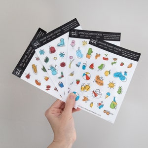 4 Seasons Dry Erase Board Reusable Sticker | Acrylic or Framed Calendar Accessory | Seasonal Cling for Family Planner