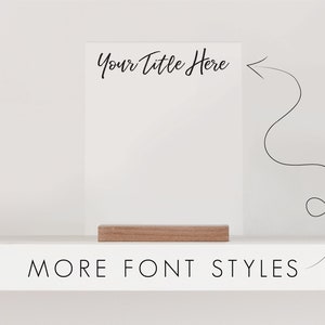 Personalized Acrylic Notes Board for Desktop | Dry Erase Board Memo Board clear acrylic office decor housewarming
