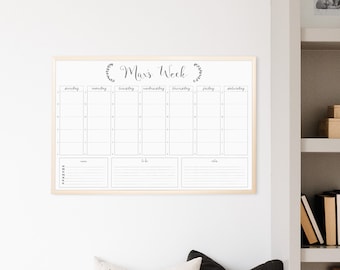 Forever Calendar | Weekly Schedule | 24x36 Dry erase planner | #36170