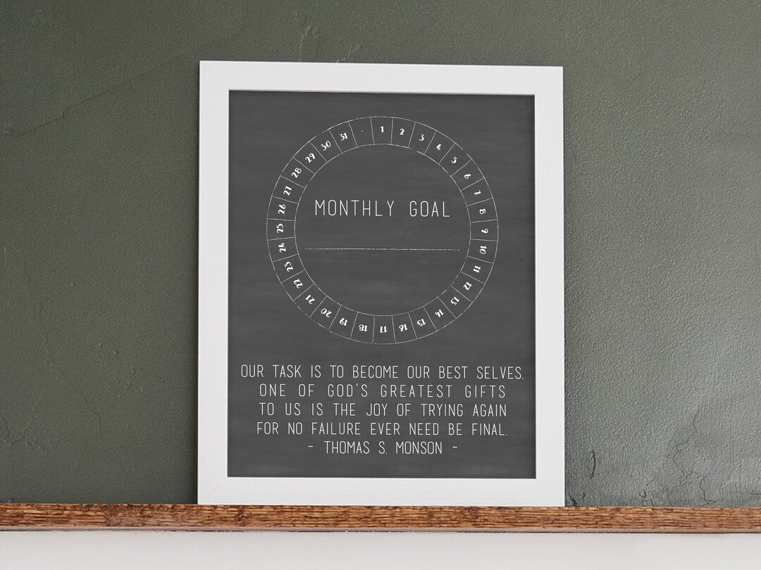 Goal Tracker , Dryerase Goal Board, Reusable Goal Tracker, 11x14