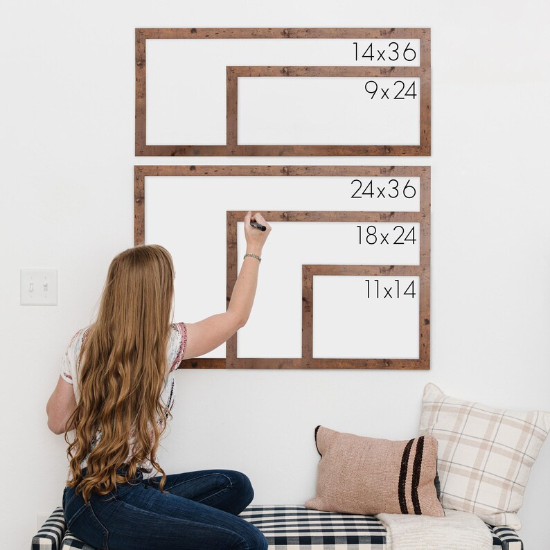 Dry Erase Wall Calendar, 2026 Family Calendar For Wall, Framed Family Organization Board, Forever Wall Calendar, Reusable Dry Erase Calendar image 5