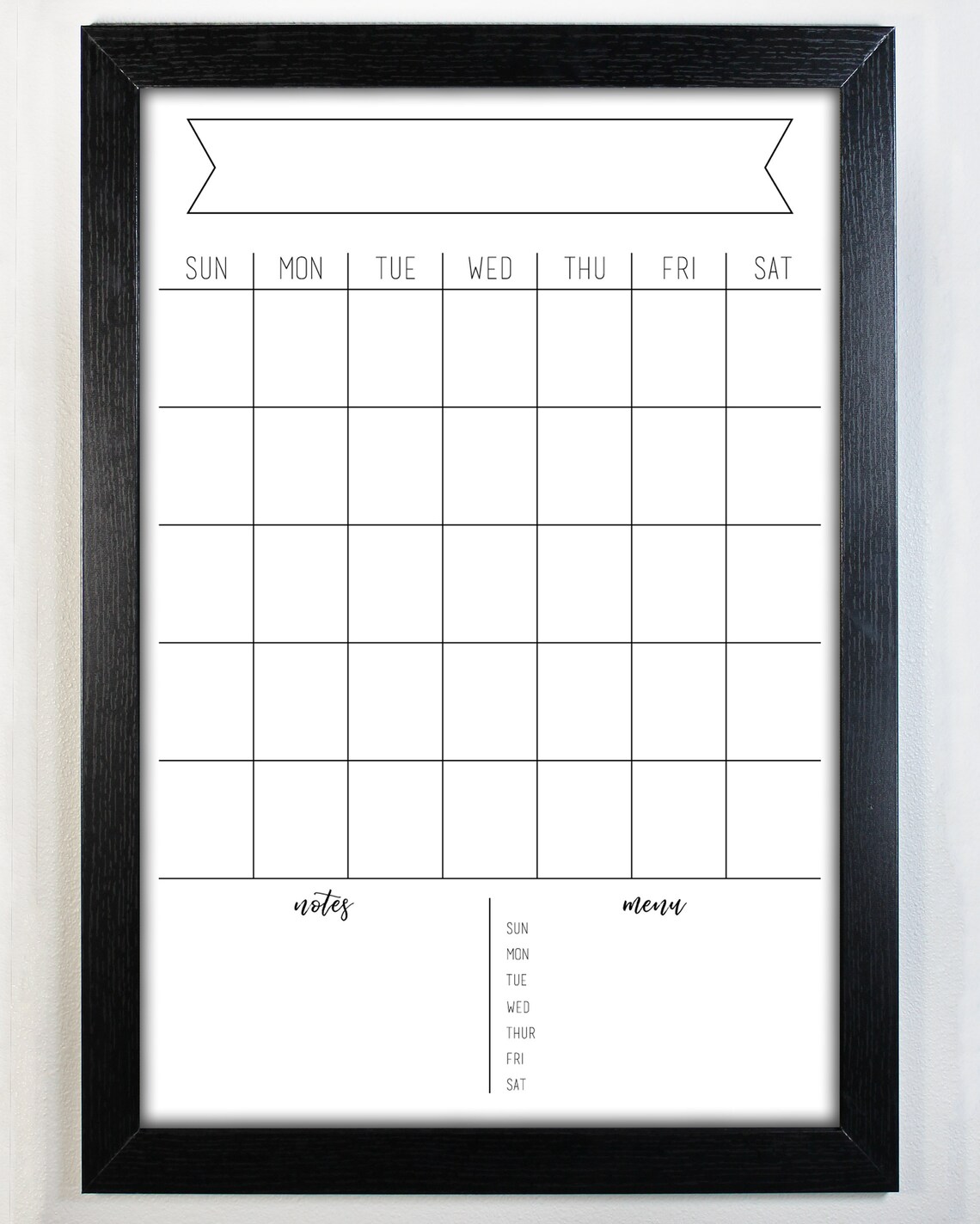 Reusable Calendar Calendar Large Wall Calendar Closing | Etsy
