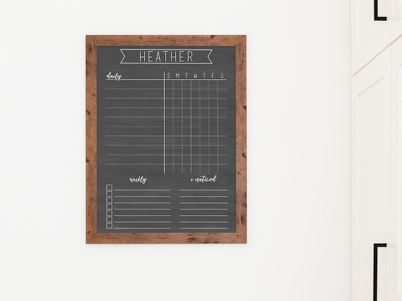 Child Chore Board Personalized Chore Chart 18x24 18146 | Etsy