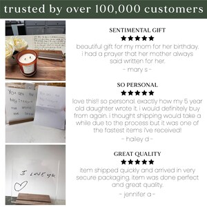 Actual Handwriting Gift, Handwritten Letter on Acrylic with Wood Stand, Handwritten Recipe Sign, Personalized Gift, Handwritten Memorial image 10