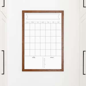 Reusable Calendar , Calendar , Large Wall Calendar , Closing Gift