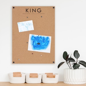Cork Bulletin Board, Personalized Cork Board, 2025 Vision Board, Custom Command Center, Floating Wall Cork Board for Family, Large Pin Board