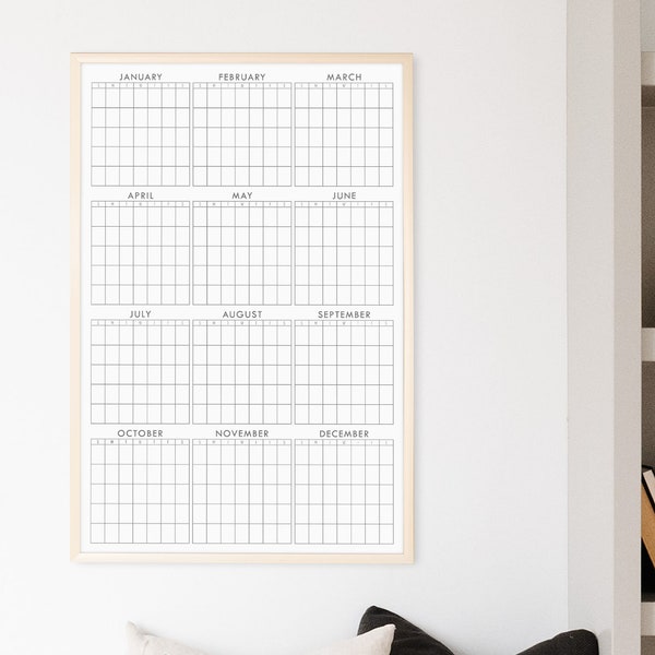 Dry Erase Calendar Etsy