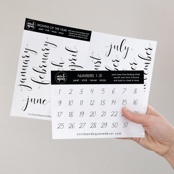 Week & Month Acrylic Calendar + 2 Sections, Horizontal Traeger