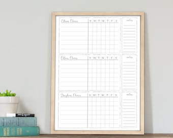 Personalized chore chart | 18x24 | chore chart for kids | chore board #1898