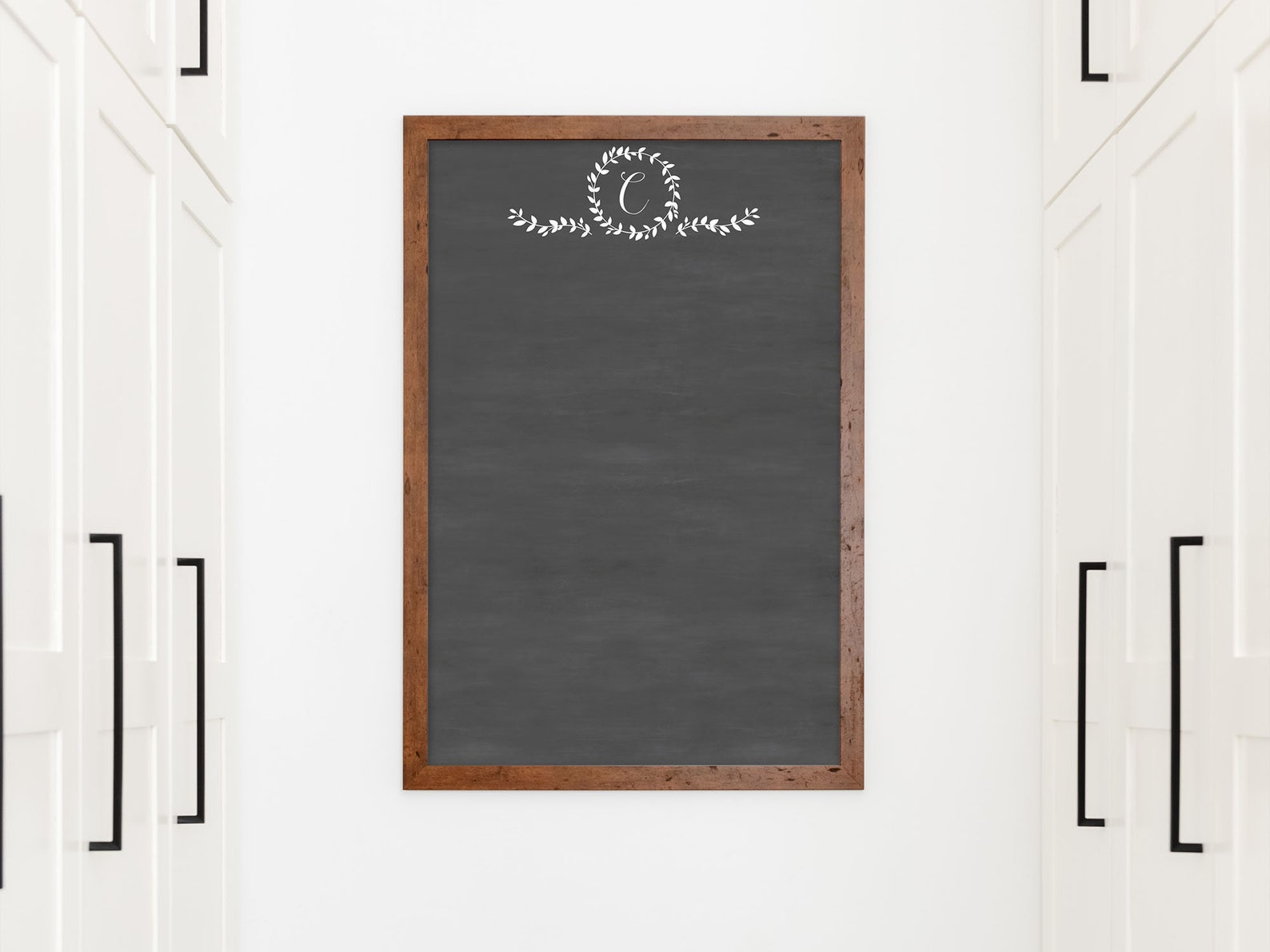 Monogrammed Chalkboard Personalized Chalkboard 24 X 36 Etsy