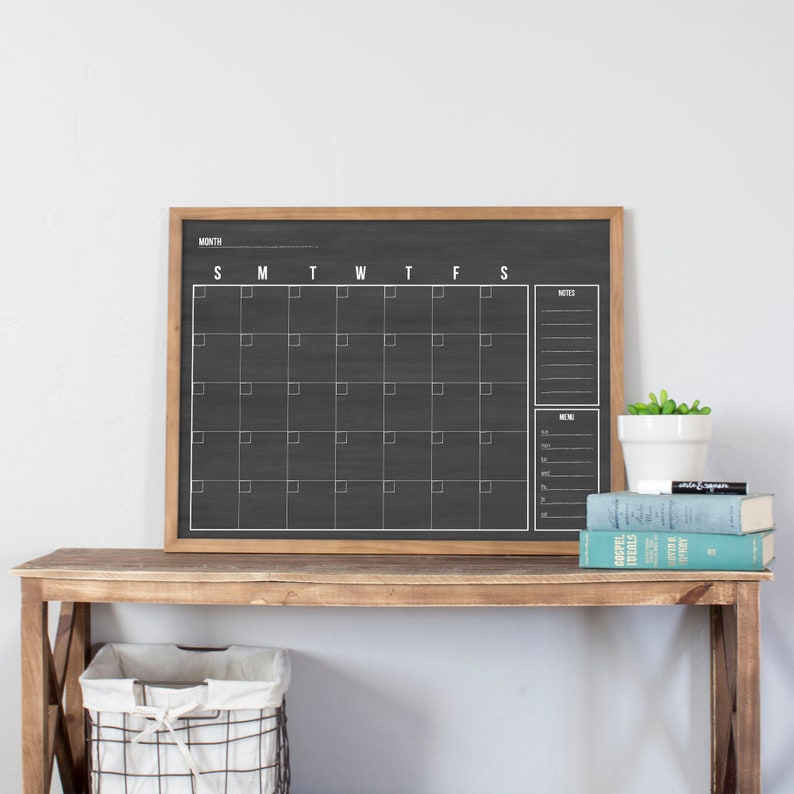 Minimalist Wall Calendar Custom Dry Erase Large Calendar Etsy