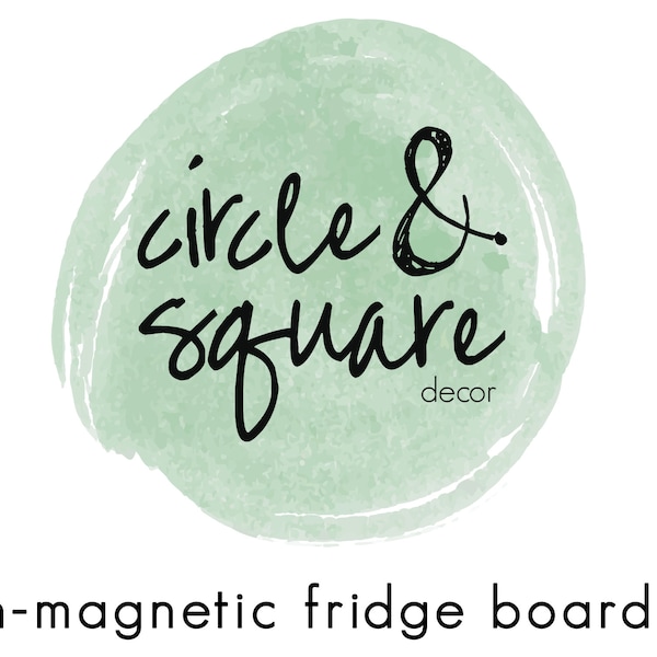 Non-Magnetic Fridge Acrylic Board Kit | Circle and Square brand Acrylic Fridge Boards Only